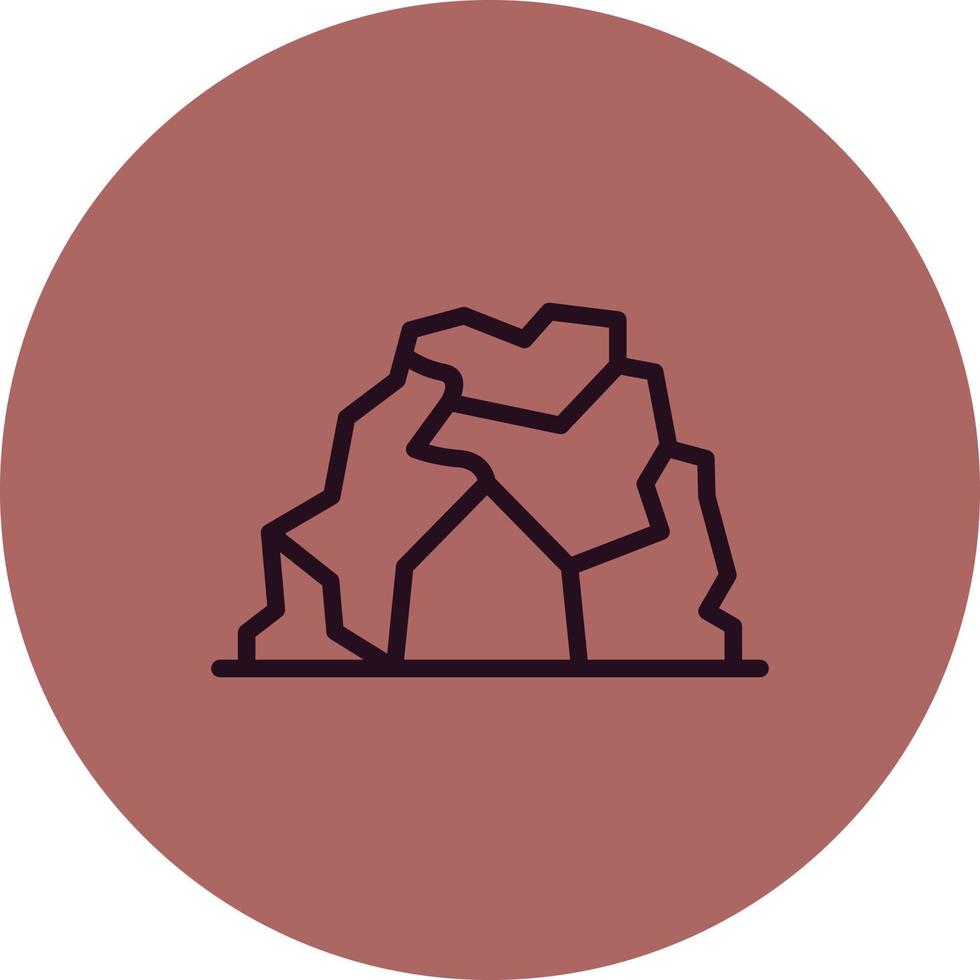 icono de vector de cueva