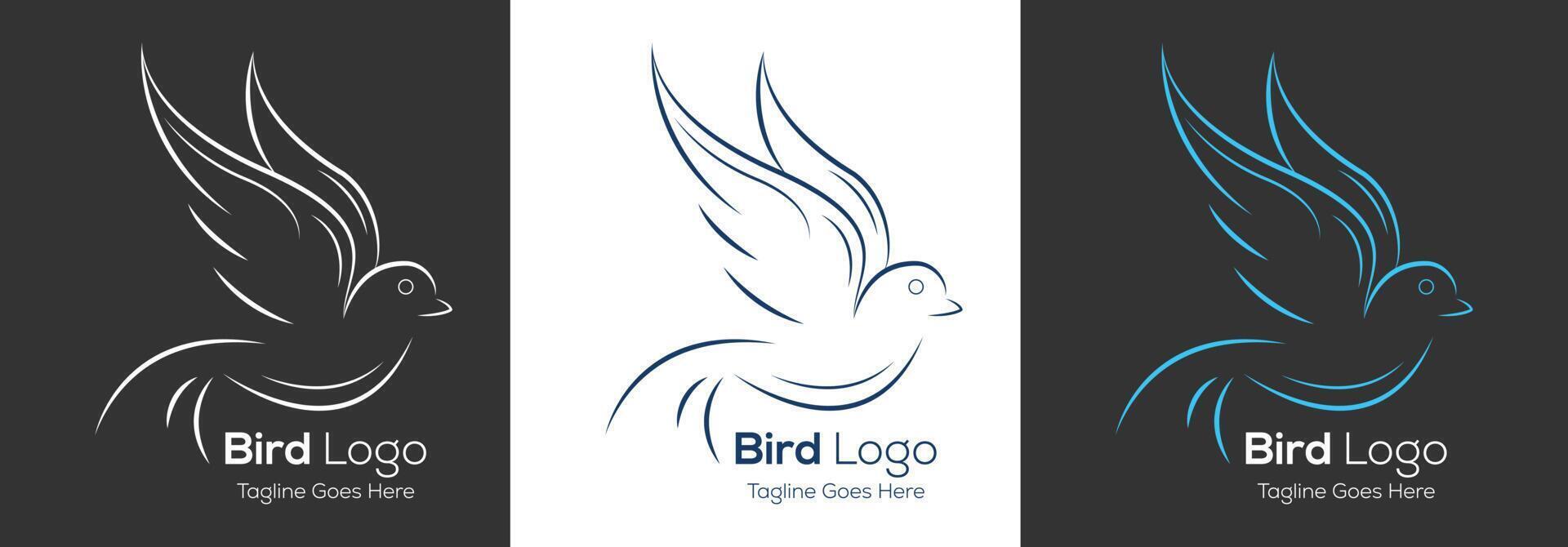 Unique Bird Logo Template design vector