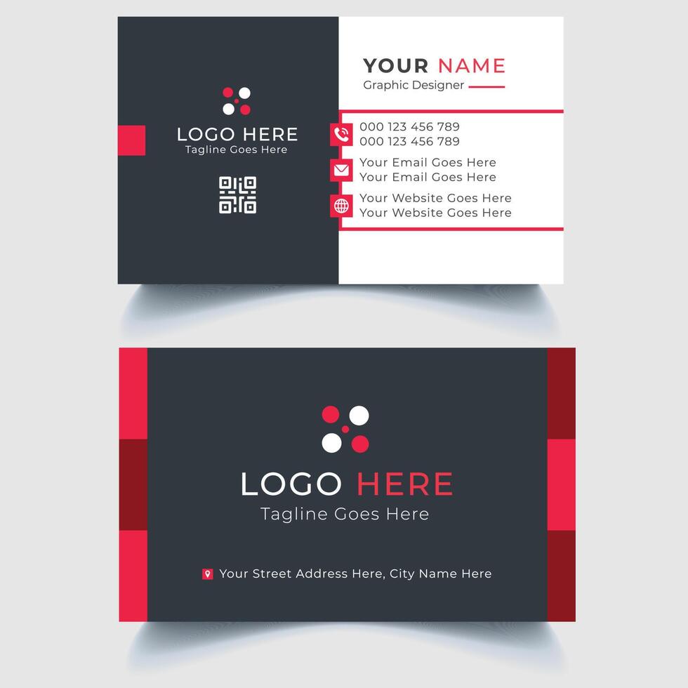 Modern Business Card Template Design vector
