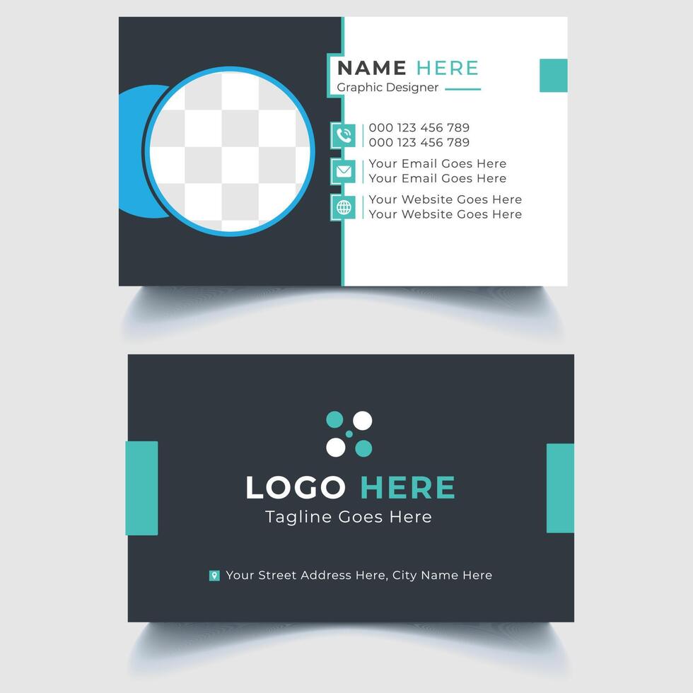 Modern Business Card Template Design vector