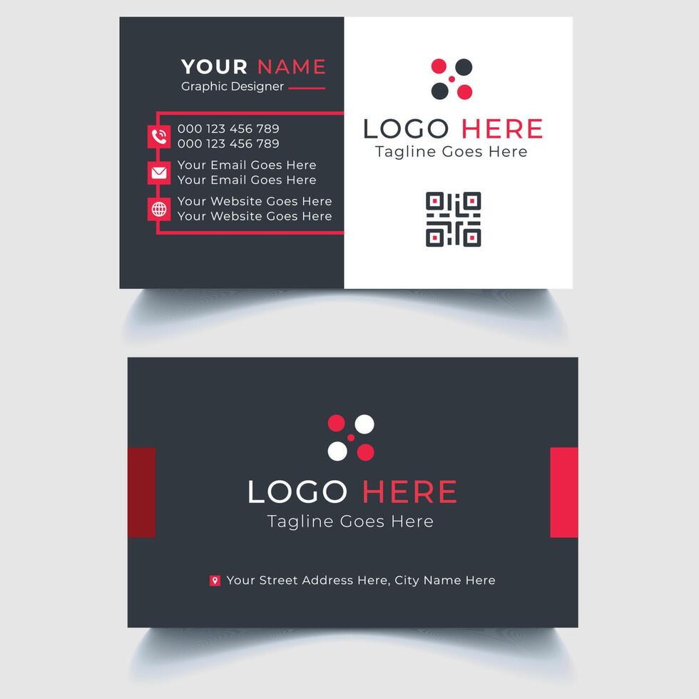 Modern Business Card Template Design vector