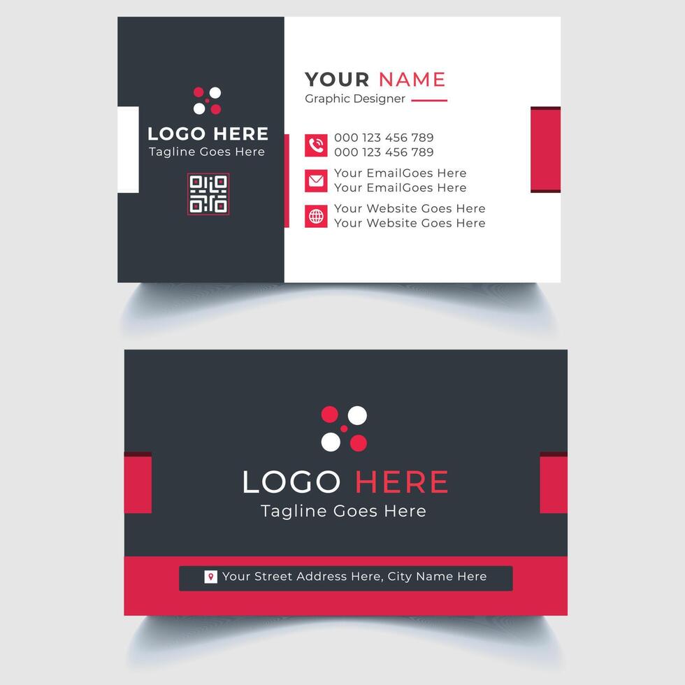 Modern Business Card Template Design vector