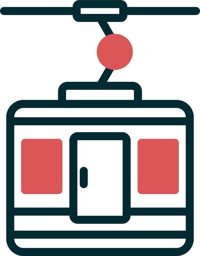 Ski Lift Vector Icon
