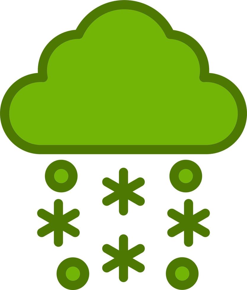 Snowfall Vector Icon