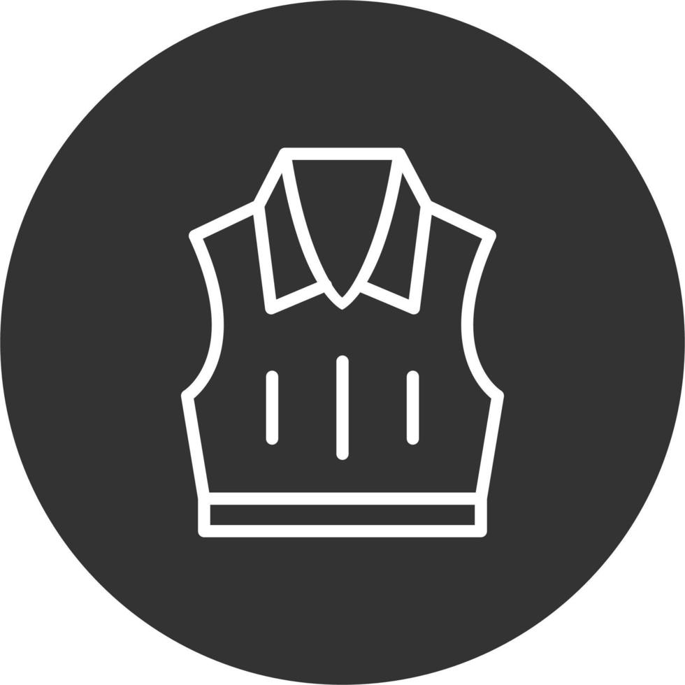 Sleeveless Jacket Vector Icon