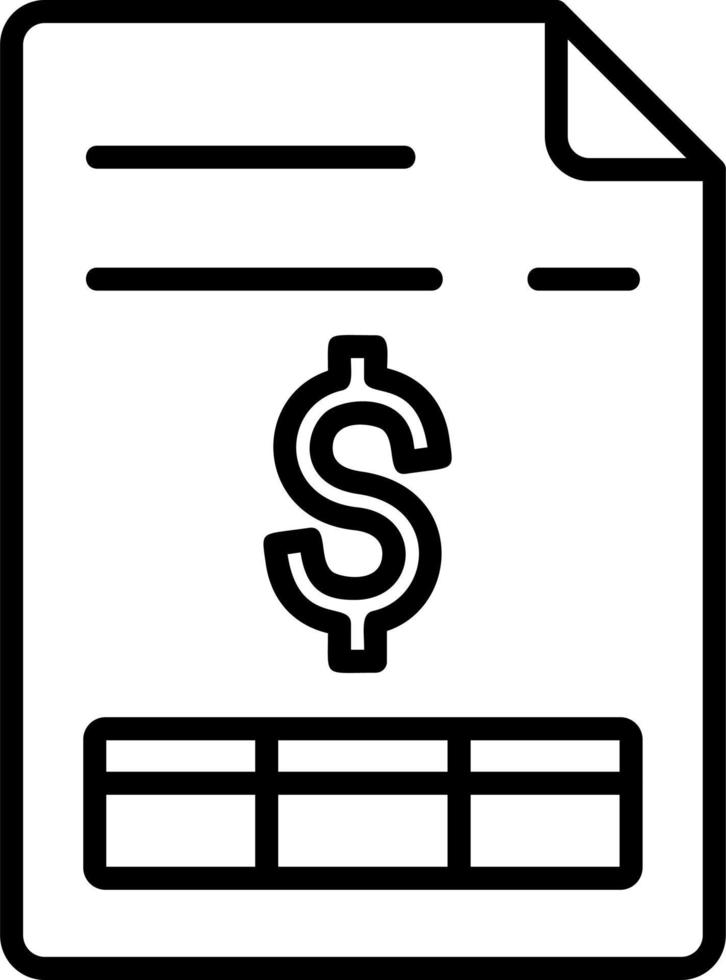 Invoice Vector Icon
