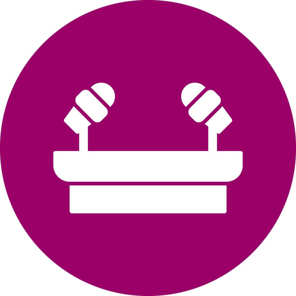 Press Conference Vector Icon