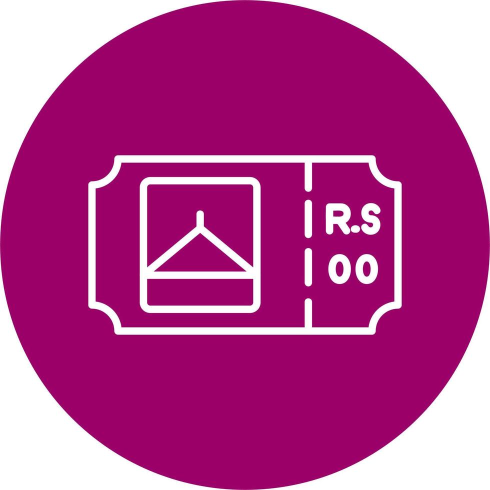 Park Ticket Vector Icon