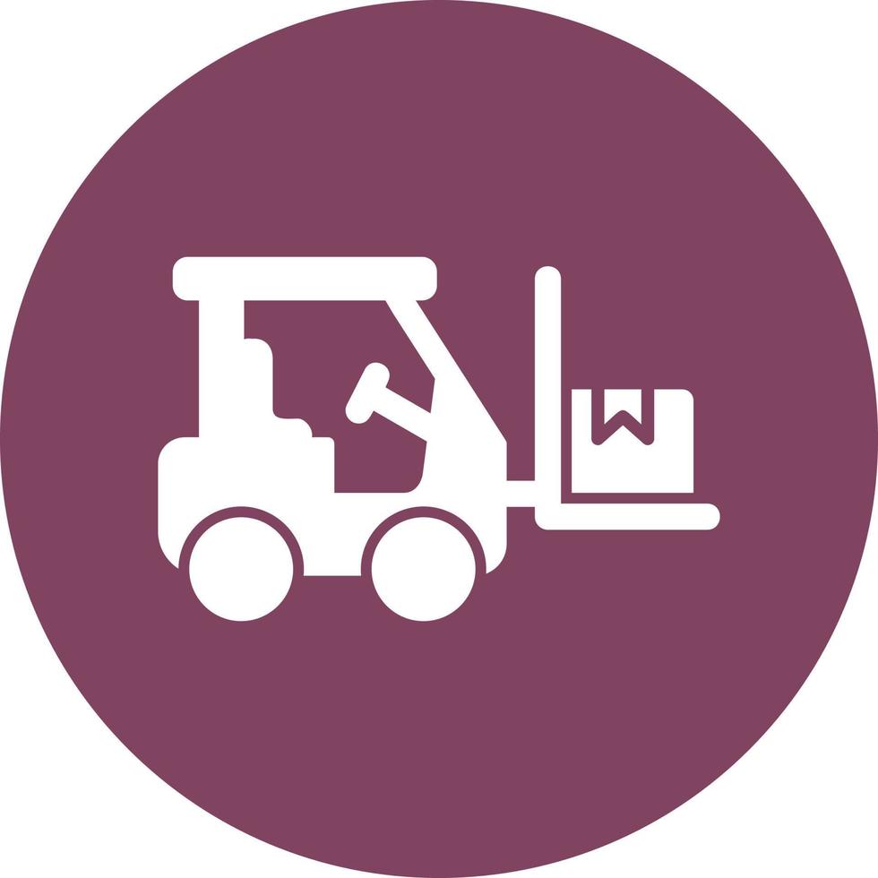 Forklift Vector Icon