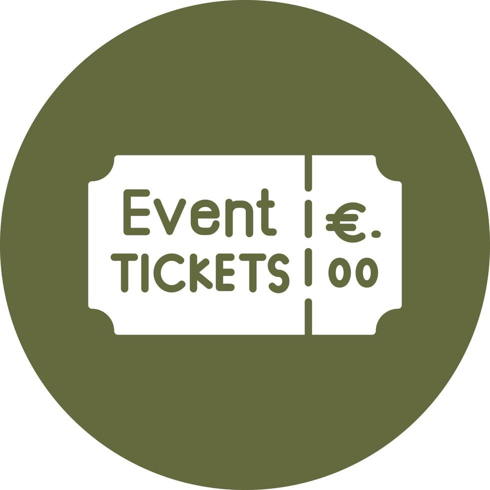 Event Ticket Vector Icon