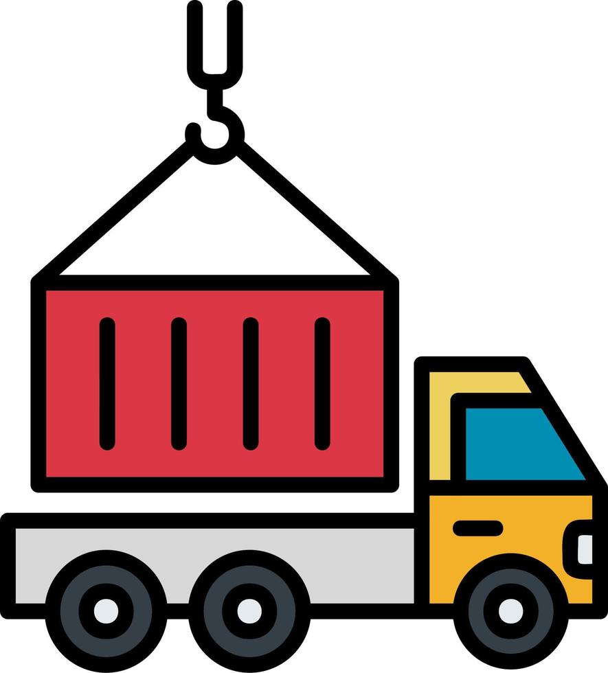 Container Truck Vector Icon