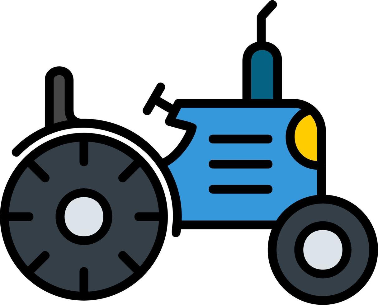 icono de vector de tractor