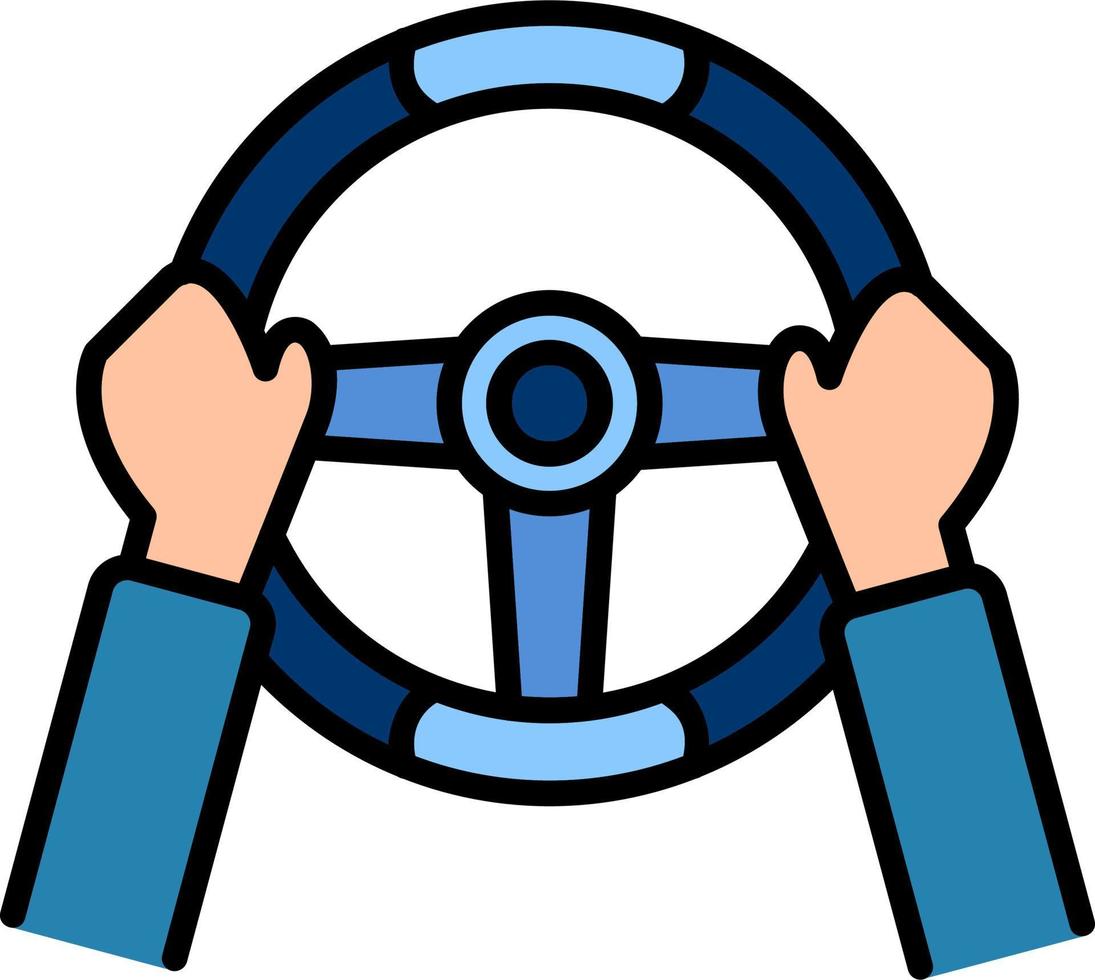 Steering Wheel Vector Icon