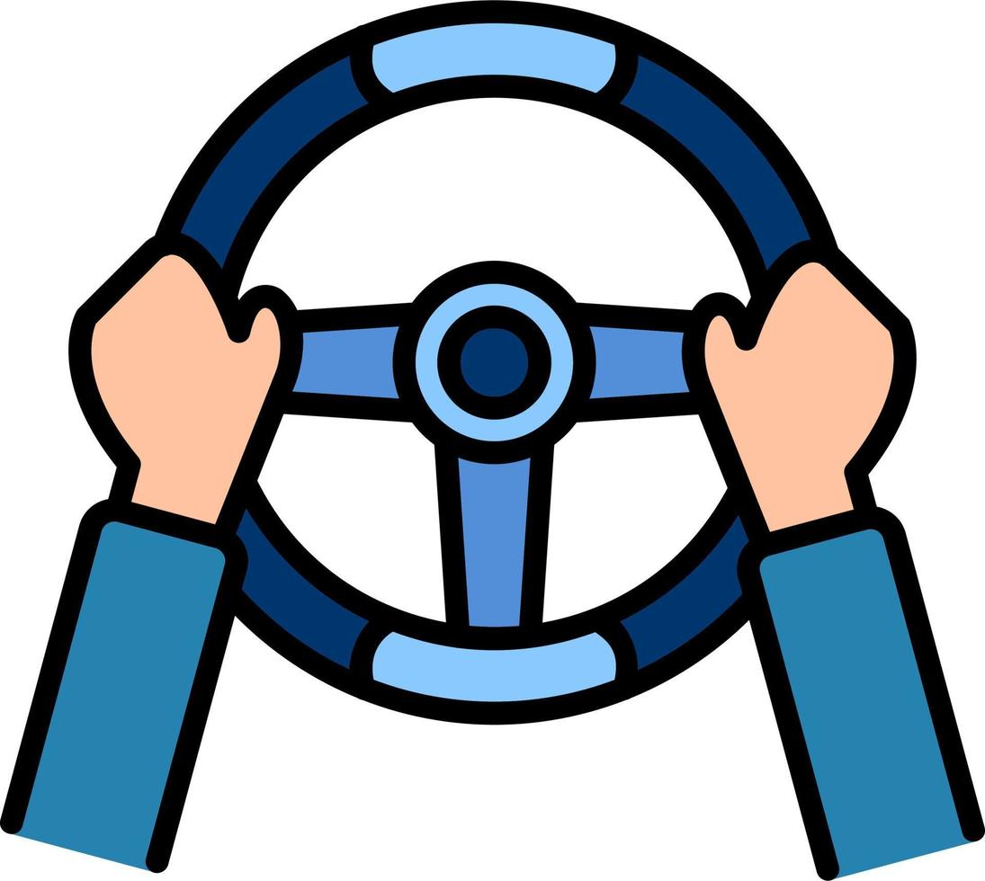 icono de vector de volante