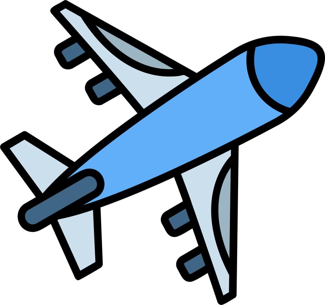 icono de vector de avión