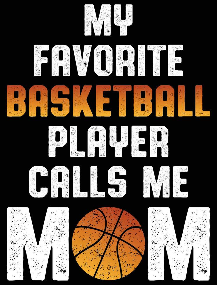 Basketball T-shirt Design In Illustration for Sports Lovers. Eps-10. vector