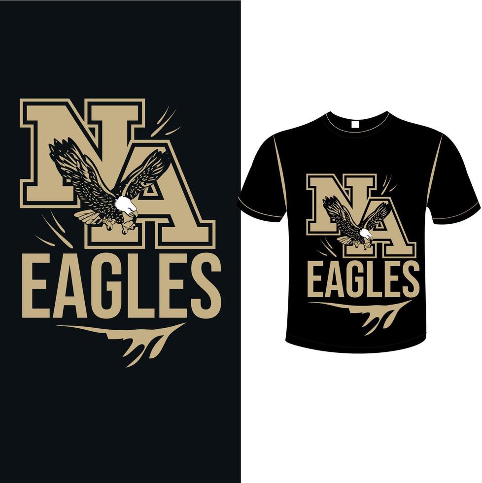 Custom eagle t shirt design vector