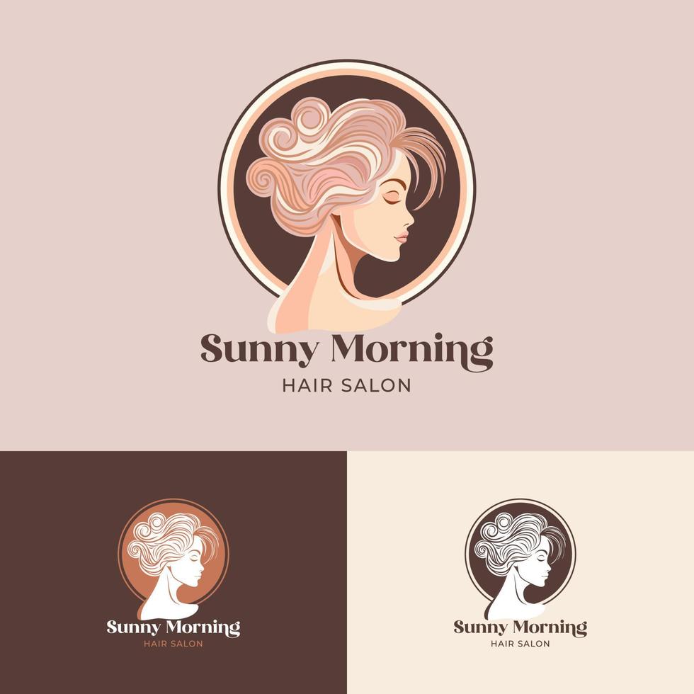 Minimalist Trendy Beauty Salon Logo vector