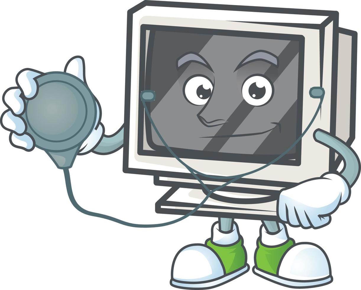 Vintage monitor icon design vector