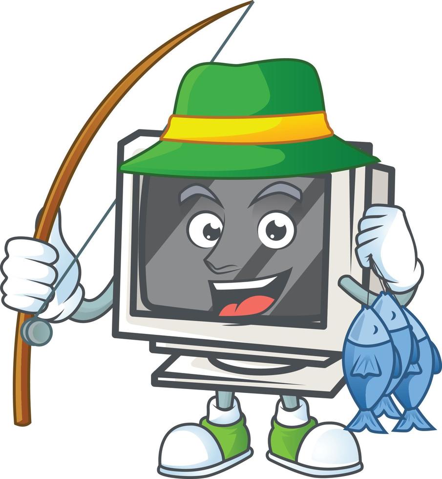 Vintage monitor icon design vector