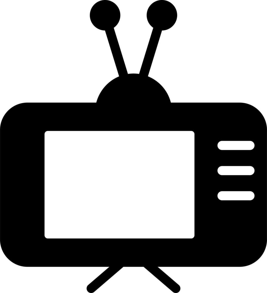Old Tv  Vector Icon