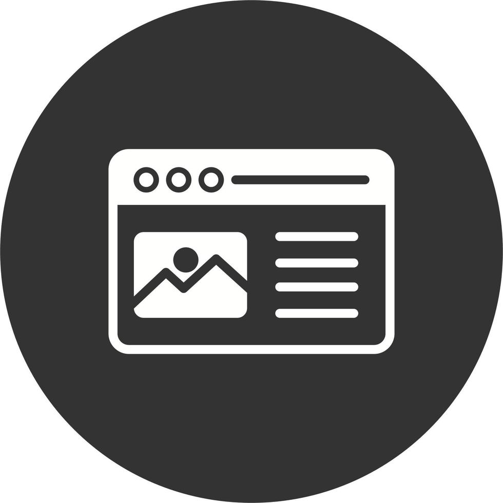 blog browser Vector Icon