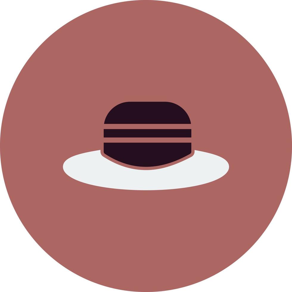 icono de vector de sombrero