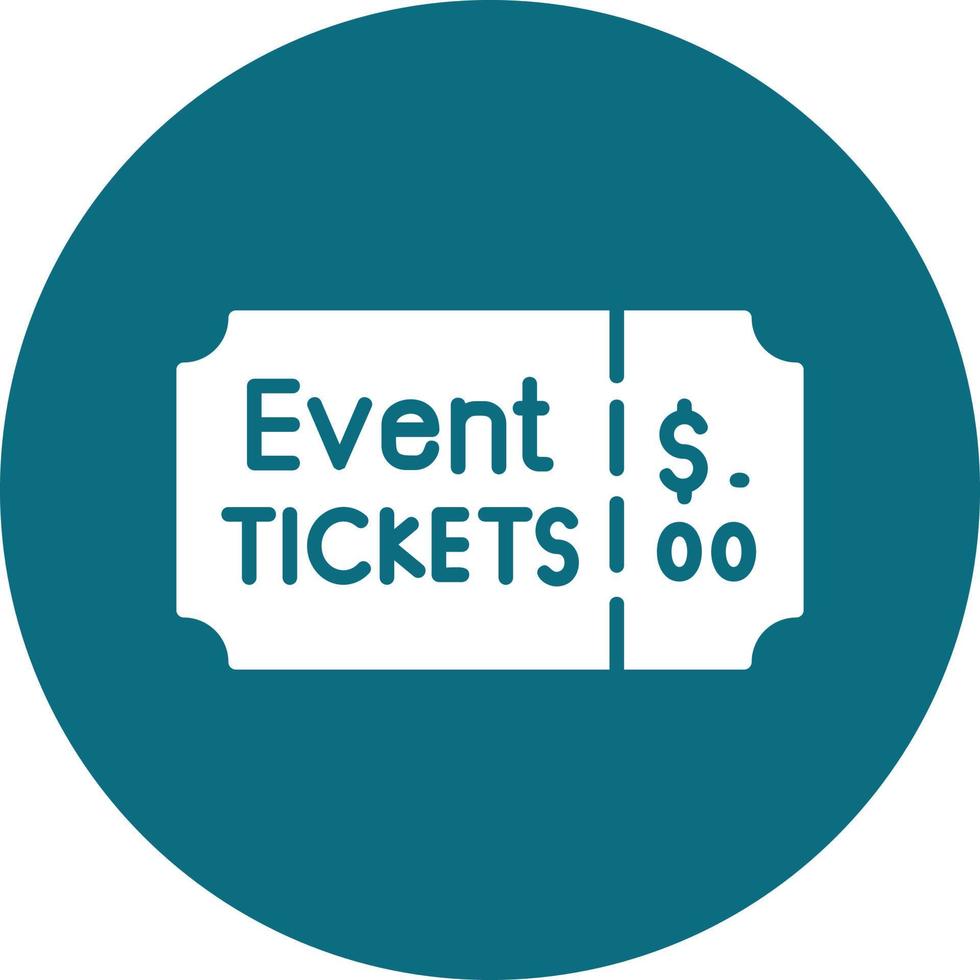 Event Ticket Vector Icon