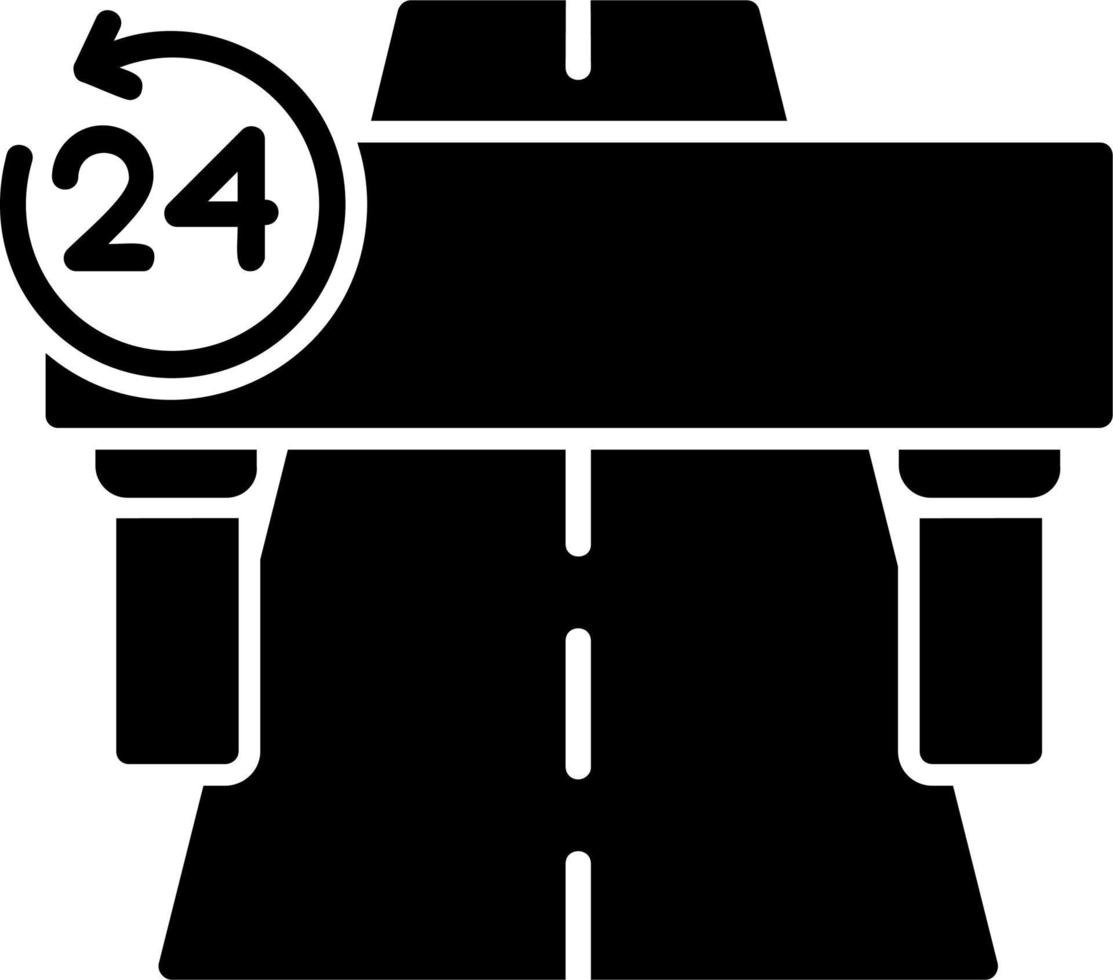 Toll Road Vector Icon