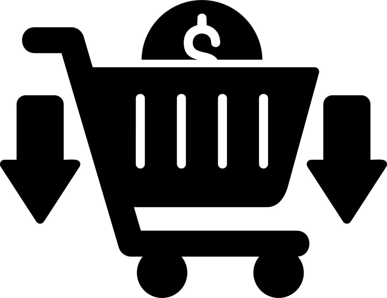 icono de vector de compras