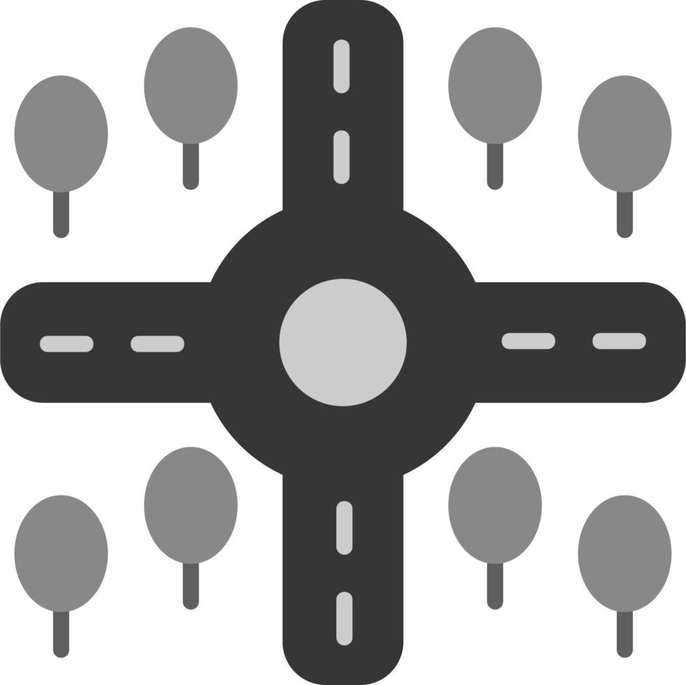 Crossroad Vector Icon