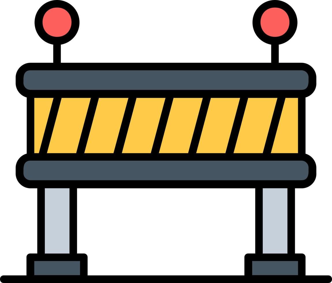 Road Block Vector Icon