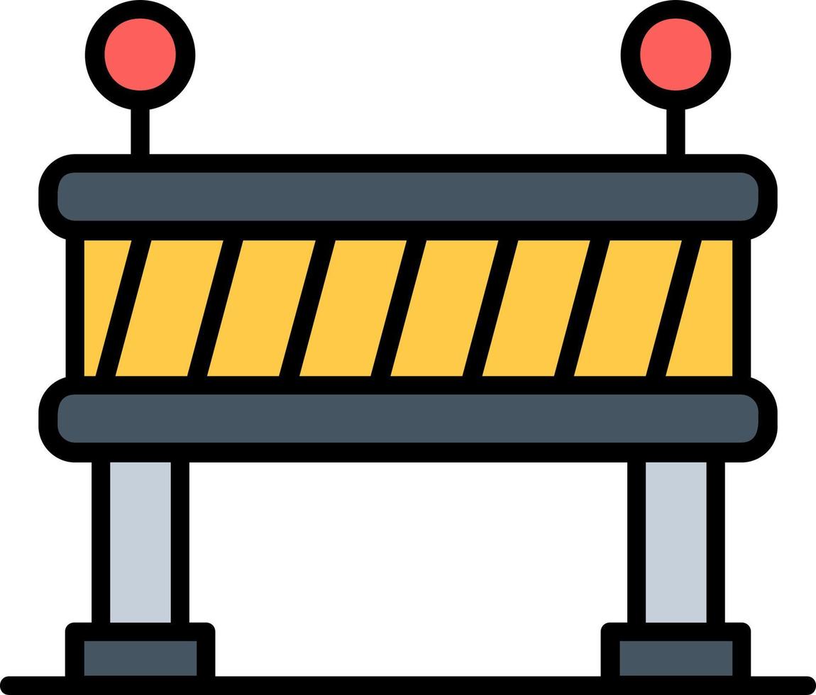 Road Block Vector Icon