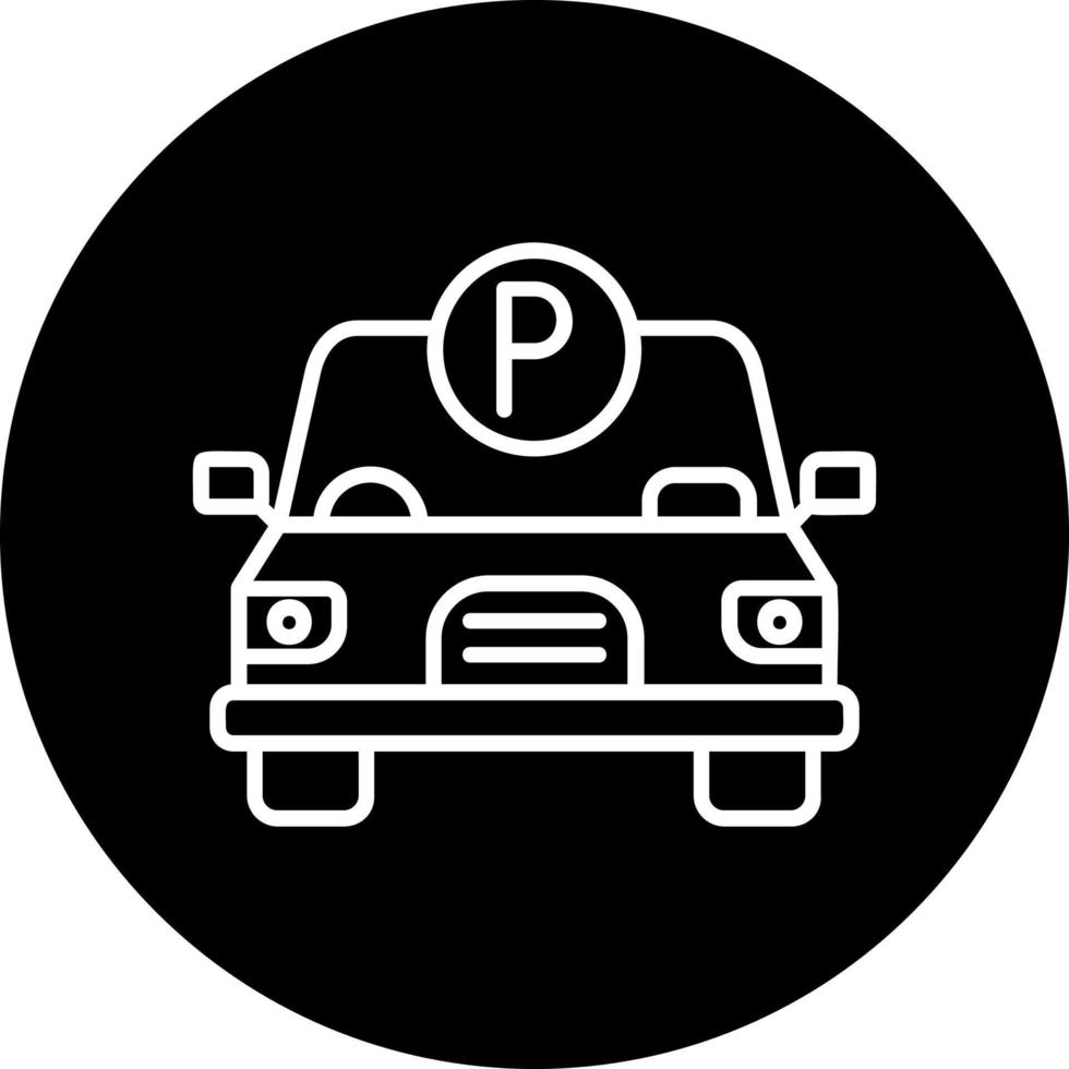 icono de vector de estacionamiento