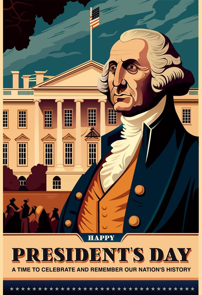 Celebrating Presidents Day, Honoring Our Nation's Leaders vector