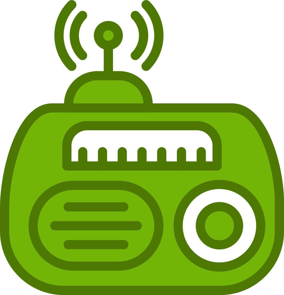 icono de vector de radio