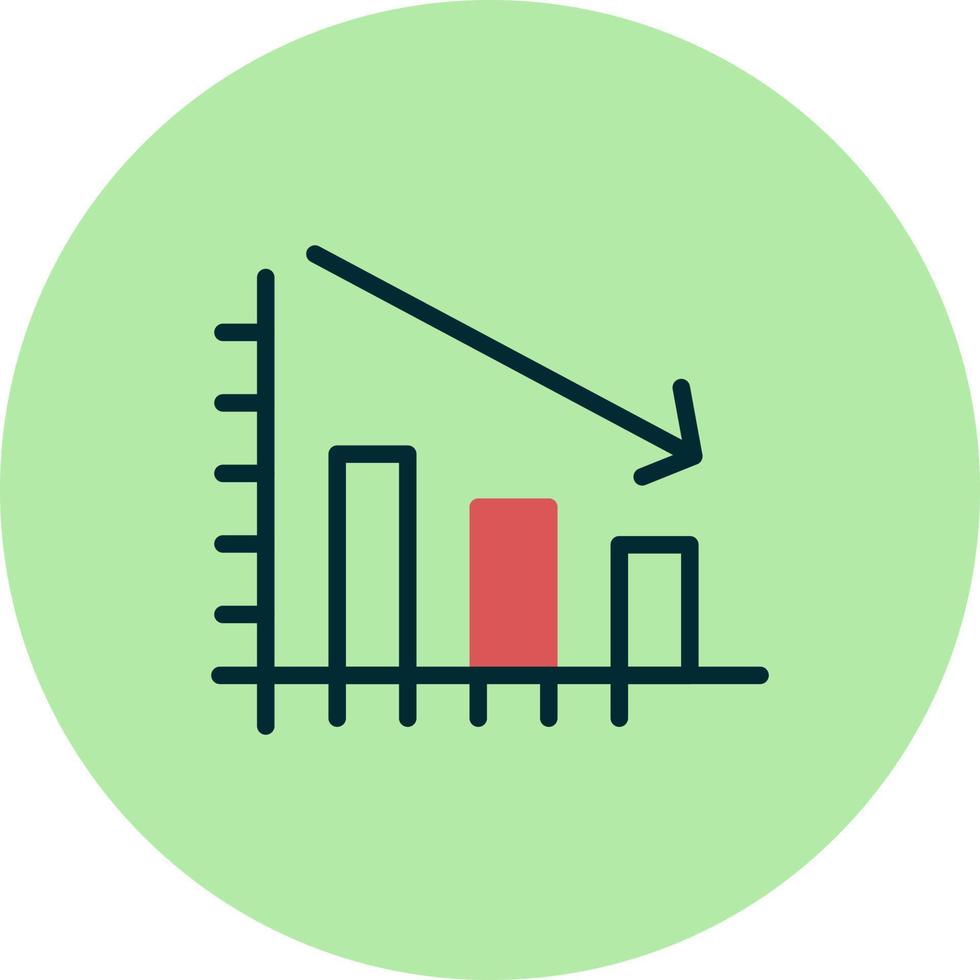 icono de vector de pérdida de dinero