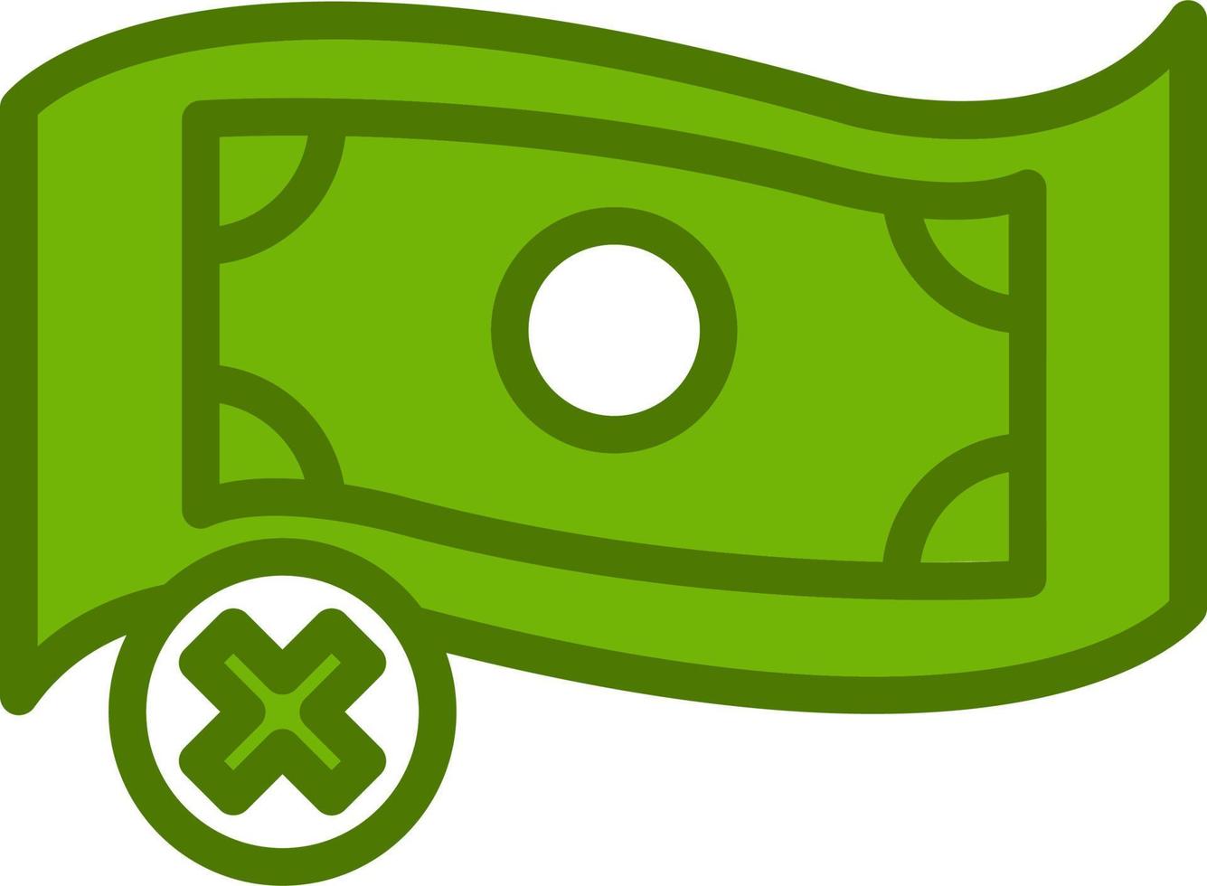 No Money Vector Icon