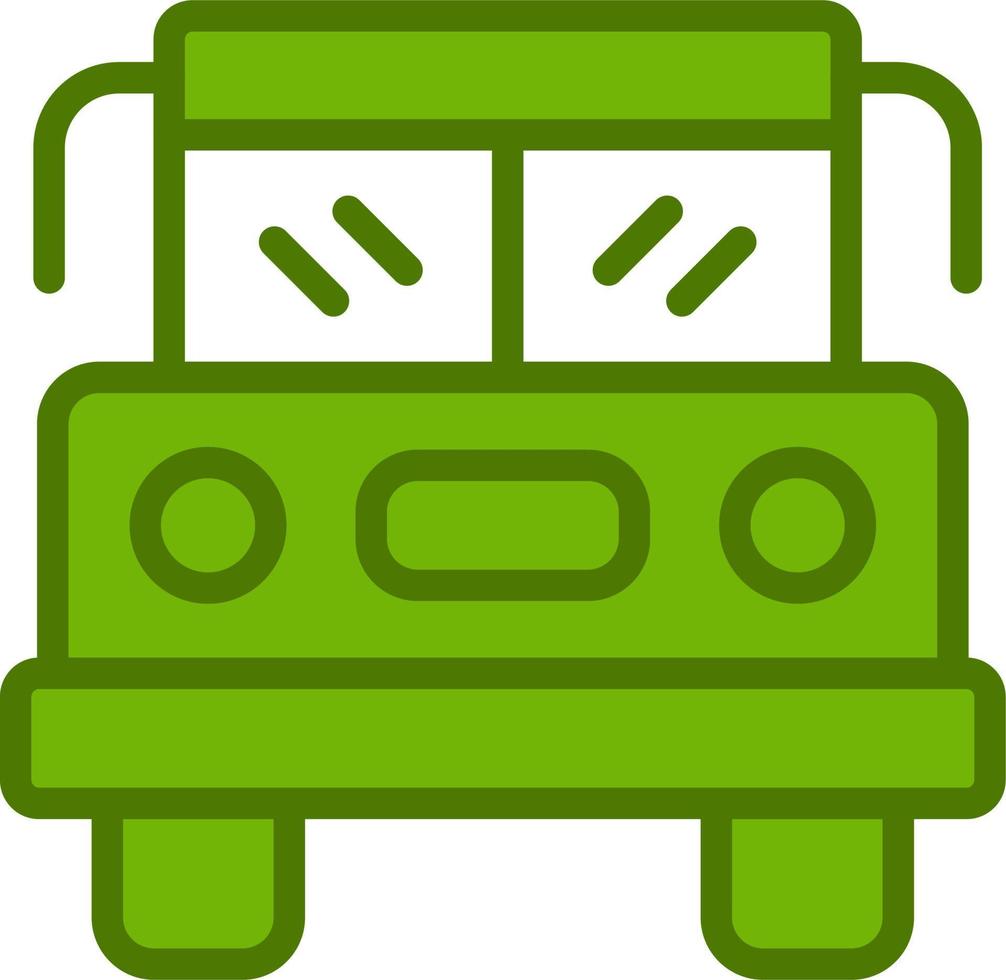 icono de vector de autobús escolar