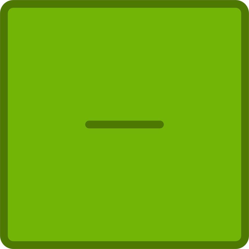 Minus Vector Icon