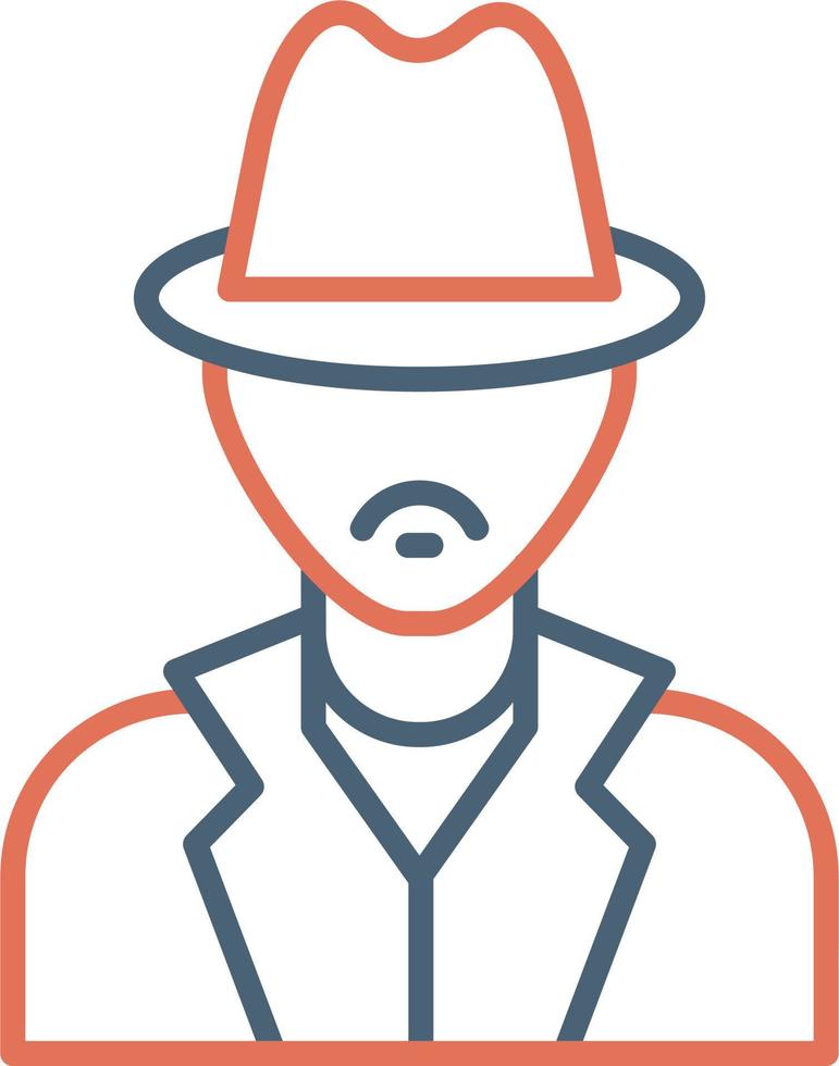 icono de vector de detective