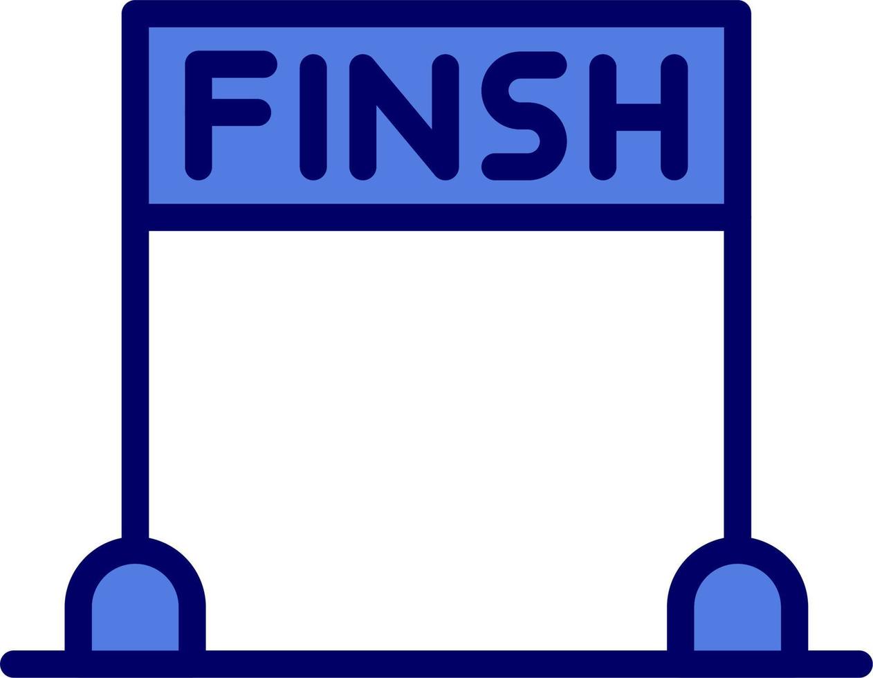 Finsh Line Vector Icon