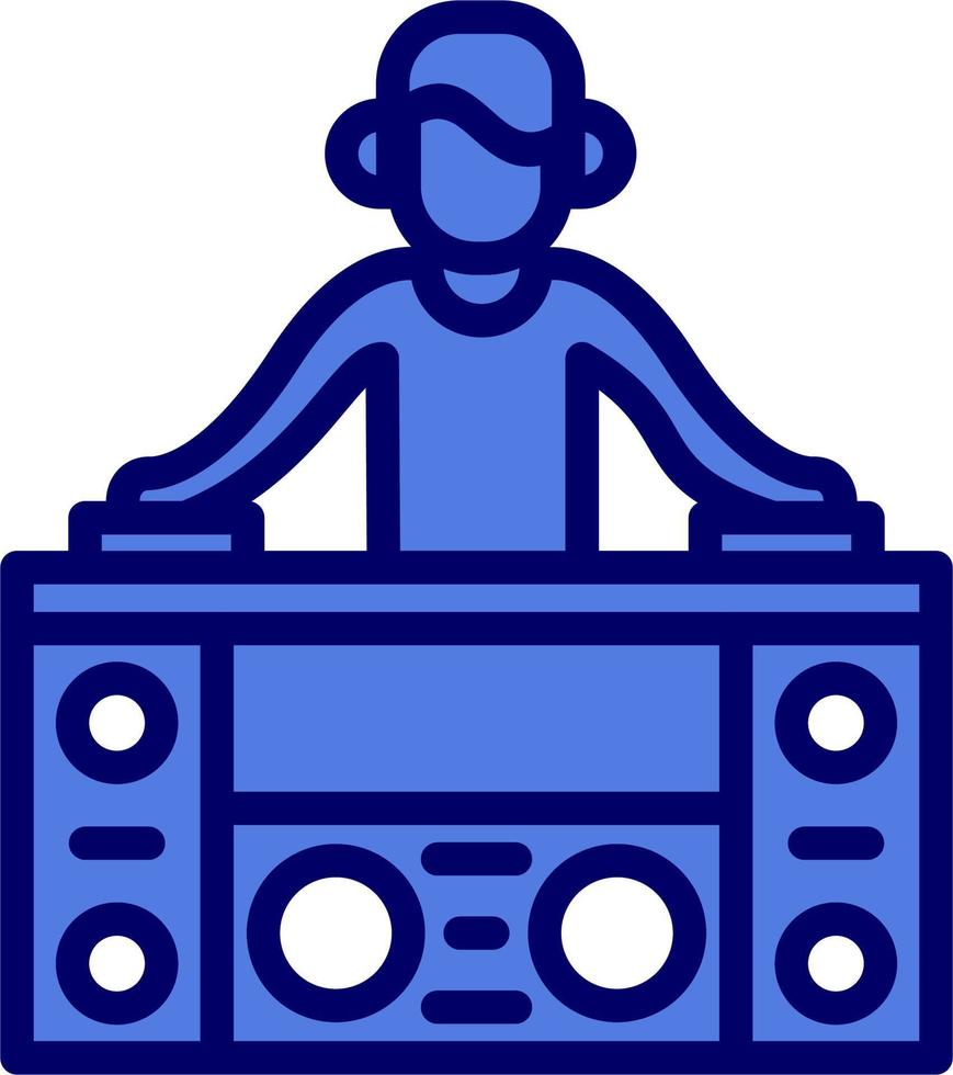 icono de vector de DJ