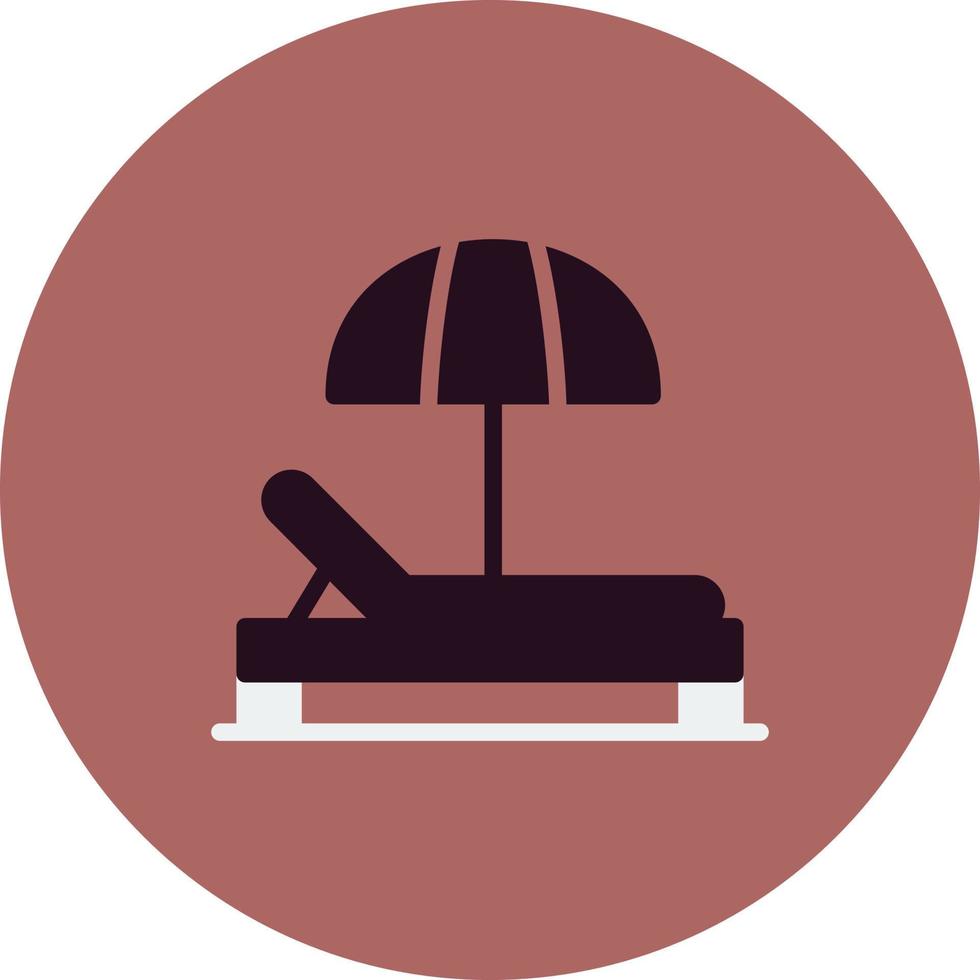 Sunbed Vector Icon