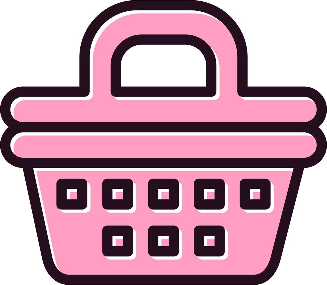 Picnic Basket Vector Icon