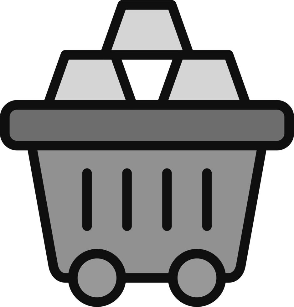 Mining Cart Vector Icon