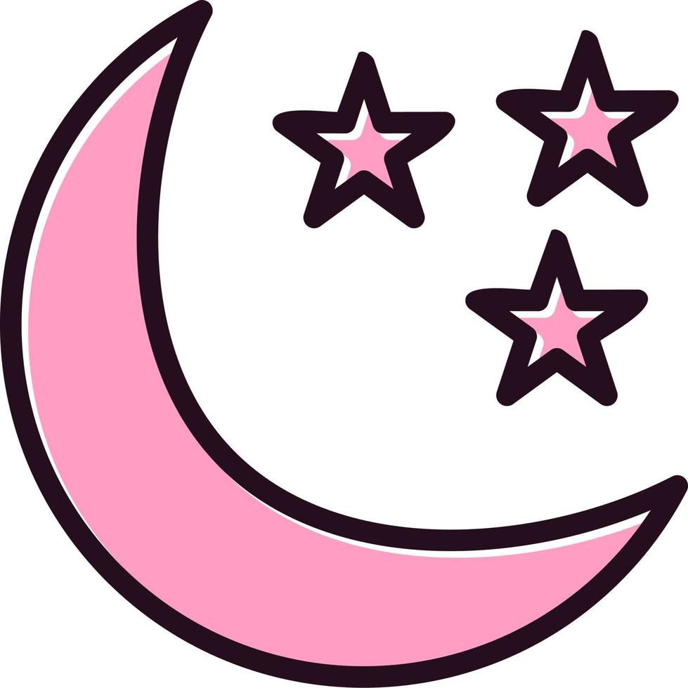 Starry Night Vector Icon