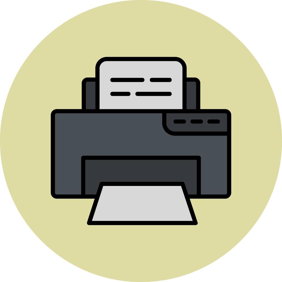 icono de vector de impresora