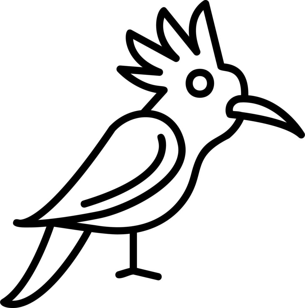 Hoopoe Vector Icon