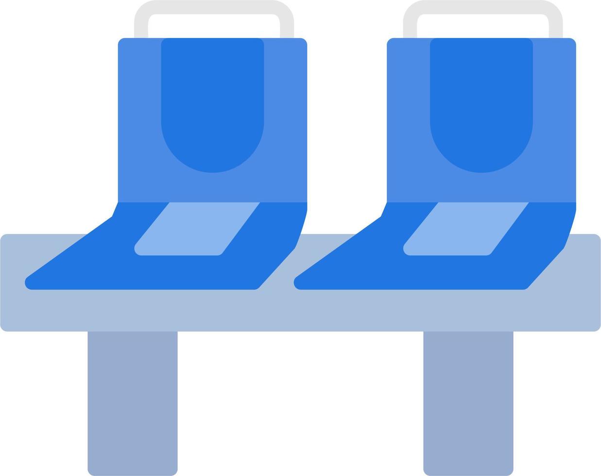 Metro bus Seats Vector Icon